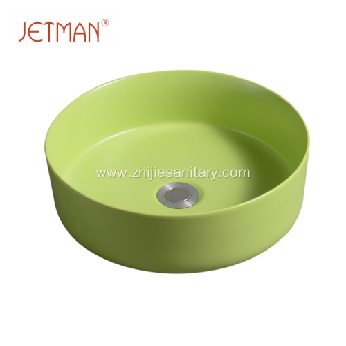Greenery color sink art basin ceramic